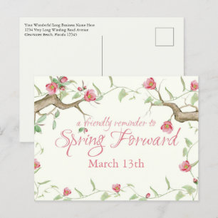 Tagsparen Zeit Erinnerung Postkarte