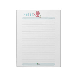 Tagsüber Kawaii Pink Cat Notes Notepad Notizblock