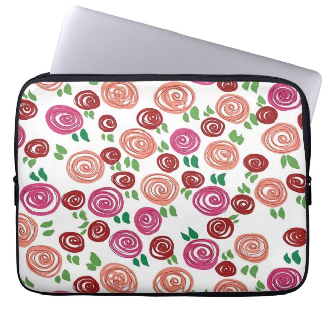 Tagtraum Rosen Laptopschutzhülle (Vorderseite)