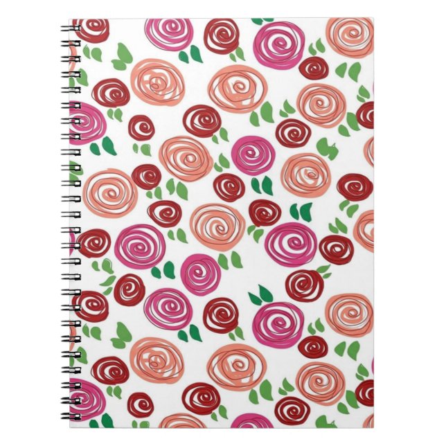 Tagtraum Rosen Notizblock (Vorderseite)