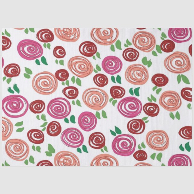 Tagtraum Rosen Seidenpapier (Vorderseite)