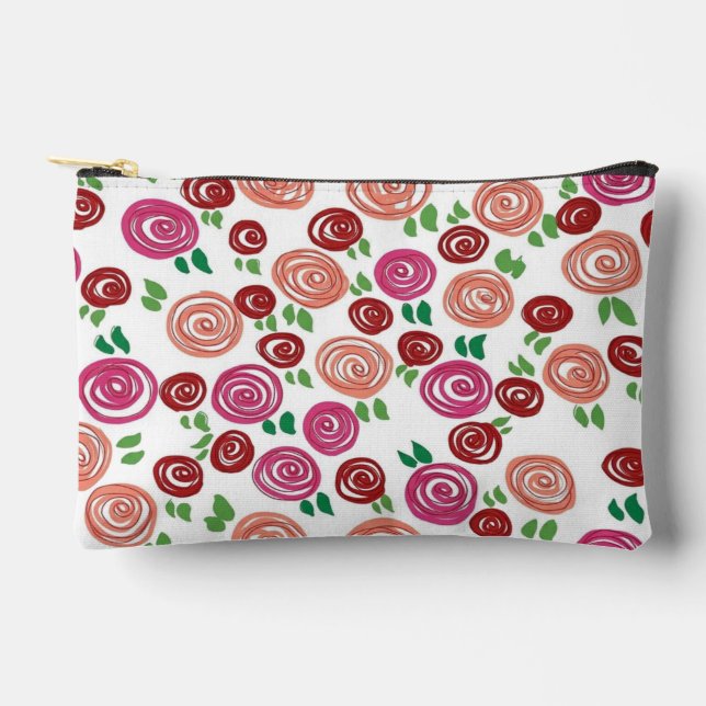 Tagtraum Rosen Zubehörtasche (Vorderseite)