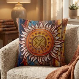 Tagundnachtgleiche-Mandala-Sonne  Kissen