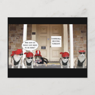 TAGUNG IN TOWNHALL POSTKARTE