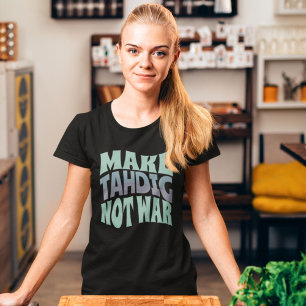 Tahdig nicht Krieg machen Knuspriger persischer T-Shirt