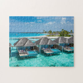 Tahiti Beach Hütten Puzzle