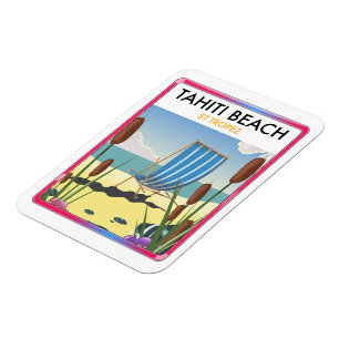 Tahiti Beach st Tropez Magnet