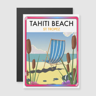 Tahiti Beach st Tropez Magnetkarte