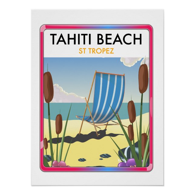Tahiti Beach st Tropez Poster (Vorderseite)