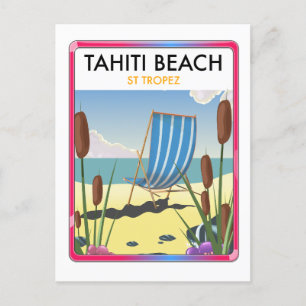 Tahiti Beach st Tropez Postkarte