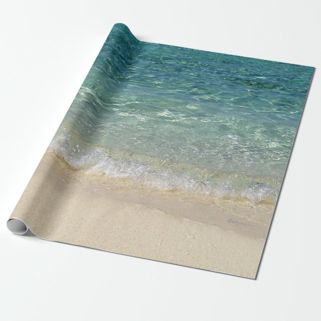 Tahiti Blue Tropical Water Geschenkpapier (Ungerollt)