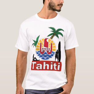 Tahiti-Brandungsentwurf T-Shirt