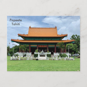 Tahiti, chinesischer Kanti-Tempel von Tahiti, Pape Postkarte