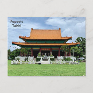 Tahiti, chinesischer Kanti-Tempel von Tahiti, Pape Postkarte