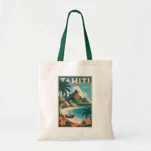 Tahiti Französisch Polynesien Illustration Reisen  Tragetasche