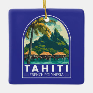 Tahiti Französisch-Polynesien Reisen Keramikornament