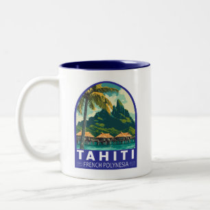 Tahiti Französisch-Polynesien Reisen Zweifarbige Tasse