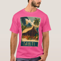Tahiti Französisch Polynesien Vintage Reisen Kunst