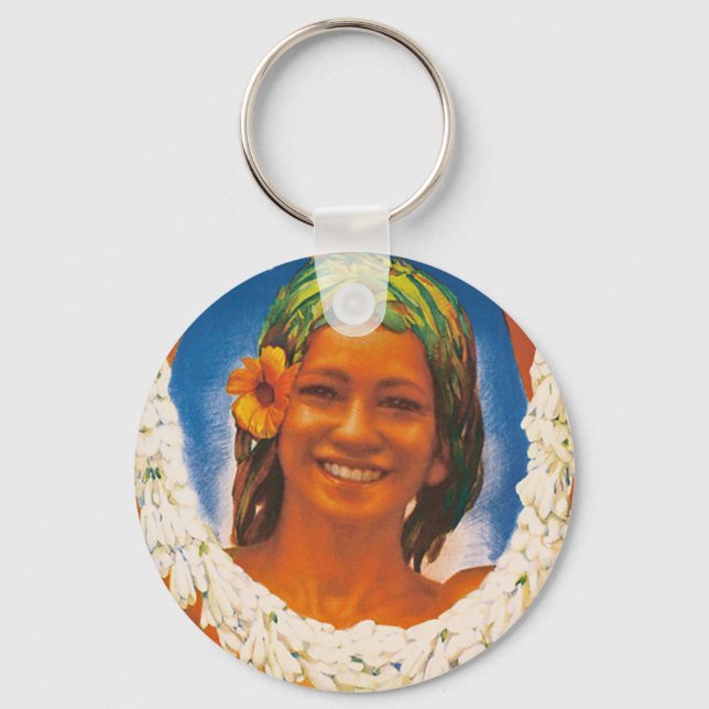 Tahiti ~ La Perle du Pacifique Schlüsselanhänger (Vorderseite)