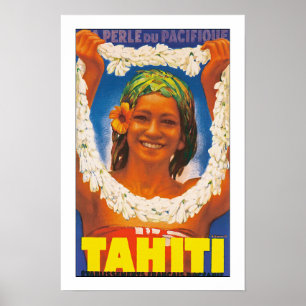 Tahiti "Perle du pacifique" Poster