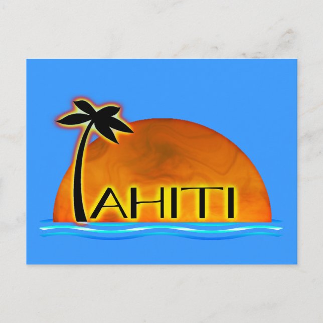 Tahiti Postcard Postkarte (Vorderseite)
