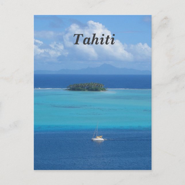 Tahiti Postkarte (Vorderseite)
