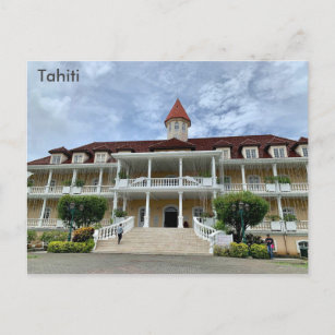 Tahiti, Rathaus, Papeete, Französisch-Polynesien Postkarte