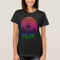 Tahiti Retro Vintag Sunset