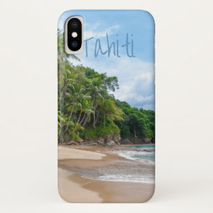 Tahiti Sand Beach Blue Sky Palm Trees Case-Mate iPhone Hülle
