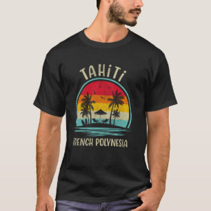 Tahiti Strand Französisch-Polynesien Familie Somme T-Shirt