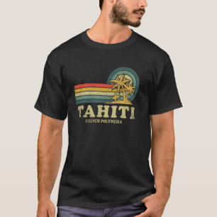 Tahiti Strand Französisch-Polynesien Urlaub Vintag T-Shirt