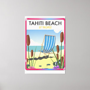Tahiti Strand St Tropez Leinwanddruck