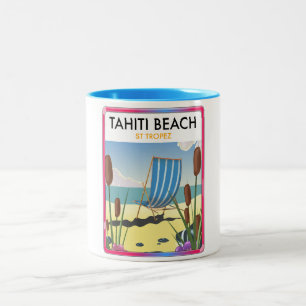 Tahiti Strand St Tropez Zweifarbige Tasse