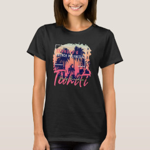 Tahiti Surf Paradise Teahupoo Französisch Polynesi T-Shirt