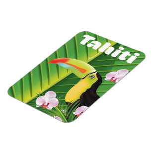 Tahiti Toucan Reise Druck Magnet