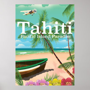 Tahiti Vintage Reiseplakat Poster
