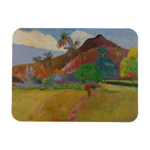 Tahitian Landscape, 1891 (Oil on canvas) Magnet
