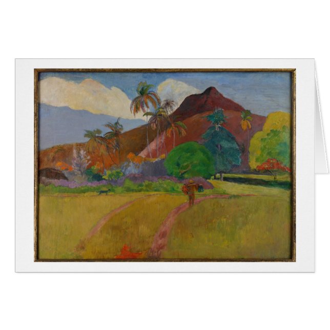 Tahitian Landschaft, 1891 (Öl auf Leinwand) (Vorderseite (Horizontal))