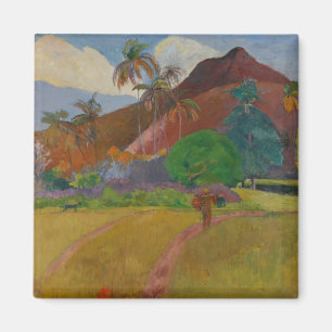 Tahitian Landschaft, 1891 (Öl auf Leinwand) Magnet