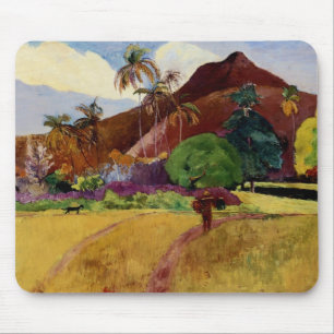 Tahitian Landschaft durch Paul Gaugin Mousepad
