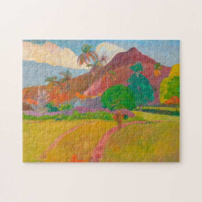 Tahitian Landschaft Paul Gauguin Post-Impressionis Puzzle (Horizontal)