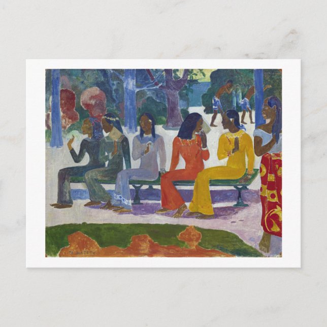 Tahitian Women, Gauguin Postkarte (Vorderseite)