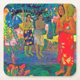 Tahitian Women, Gauguin Rechteckiger Pappuntersetzer