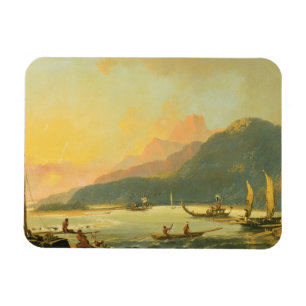 Tahitianische Kriegsalleys in Matavai Bay, Tahiti, Magnet