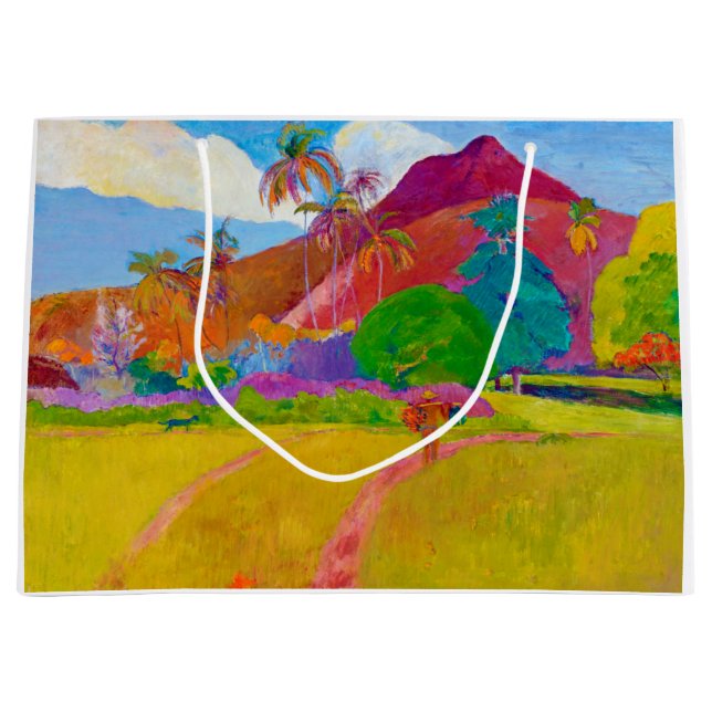 Tahitianische Landschaft, Gauguin Große Geschenktüte (Vorderseite)