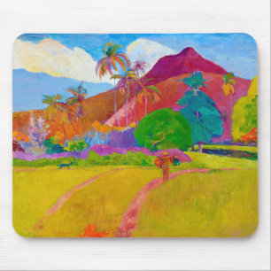 Tahitianische Landschaft, Gauguin Mousepad