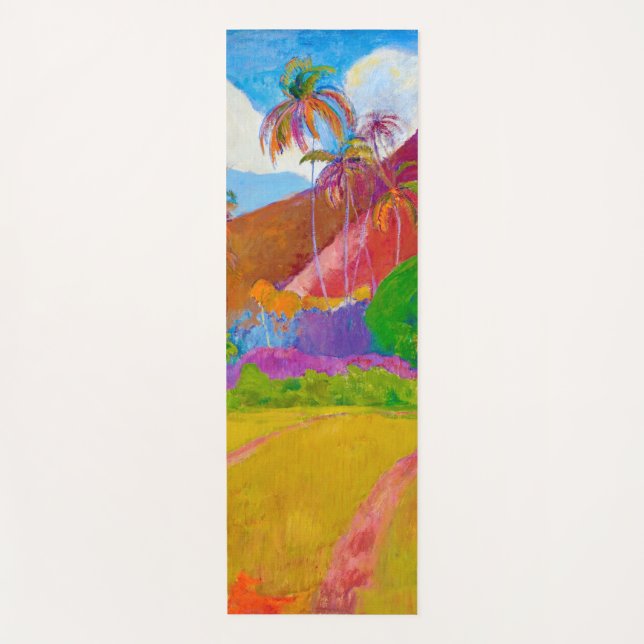 Tahitianische Landschaft, Gauguin Yogamatte (Vorderseite)