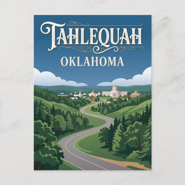 Tahlequah USA Postkarte (Vorderseite)