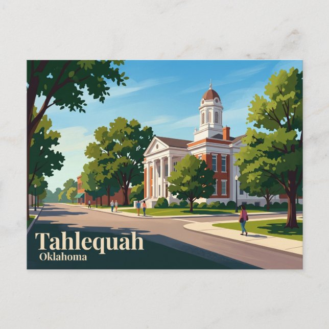 Tahlequah USA Postkarte (Vorderseite)