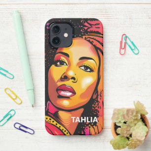 Tahlia Beautiful Black Woman Pop Art Art iPhone 12 Hülle